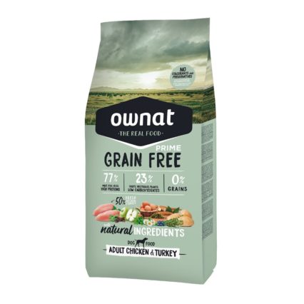 GRAIN FREE OWNAT GF PRIME ADULT CHICKEN&TURKEY (DOG)